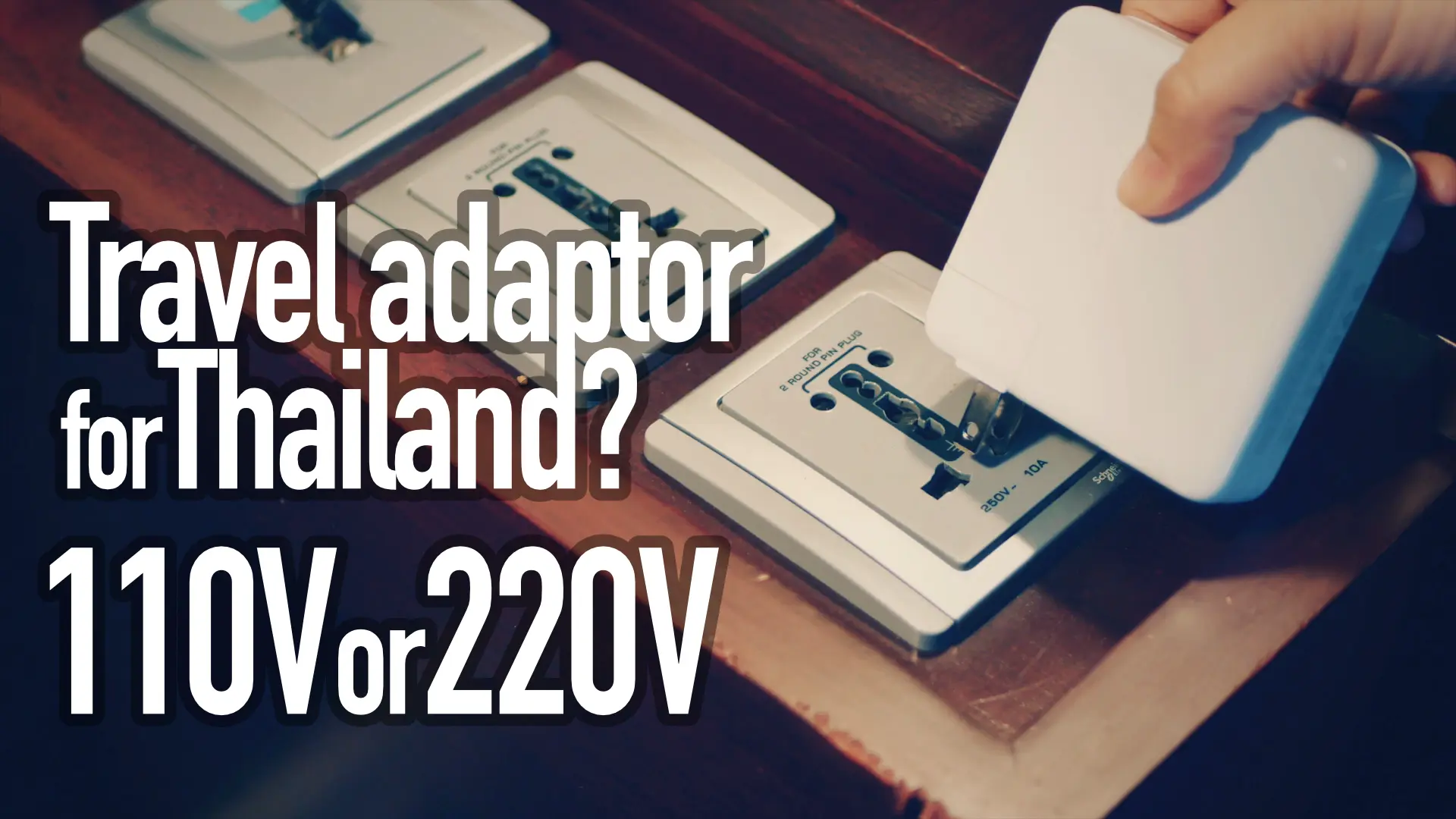 泰國旅遊, 電壓和插頭,插座可以直接用嗎？