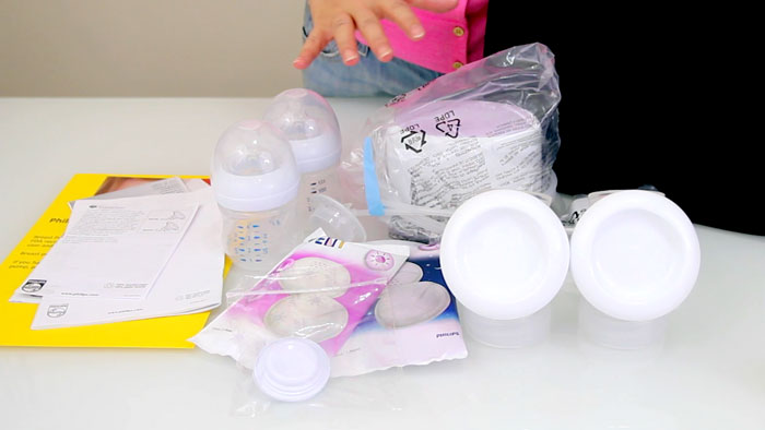 Philips AVENT 新安怡雙邊電動擠乳器開箱配件