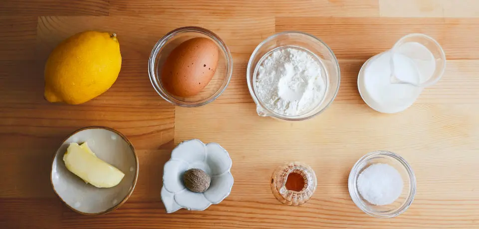 製作荷蘭寶貝鬆餅所需的食材